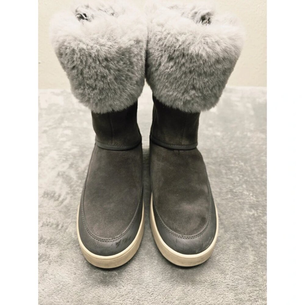 Koolaburra By UGG Boots Women 7 Gray Winter Side‎ Zip 1105889